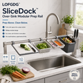 LOFGDG™ SliceDock™ Over-Sink Modular Prep Rail