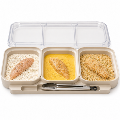 LOFGDG™ CrumbHalo™ Mess-Control Breading Station